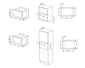 SMEG FMI020X - Smeg Mikrofon mit 20L und 6 Funktionen