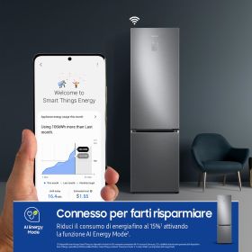 SAMSUNG RL38C776ASR - Kombiniertes Kühlschrank 387LT NoFrost