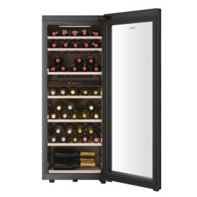 HAIER HWS77GDAU1 - Weinkühlschrank 192LT 77 Flaschen Schwarz