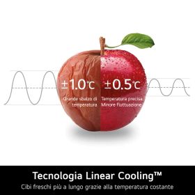 LG GTBV44PYBKD - Frigorifero  Wi-Fi 70cm con Door Cooling
