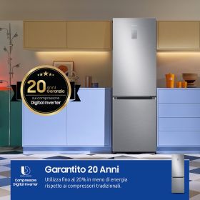 SAMSUNG RB34C775CS9EF - EcoFlex AI Kombi-Kühlschrank