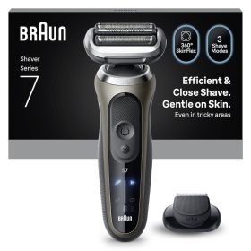 BRAUN 72C1200S 0728787 RASOIO RIC. 3LAME W&D LED AUT.60MIN. C/RIFIN. ORO
