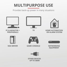 TRUST 23503 - UPS Trust Paxxon 800VA 2Outlets