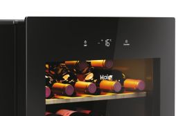 HAIER HWS34GGH1 - Weinkühlschrank 34 Flaschen Schwarz