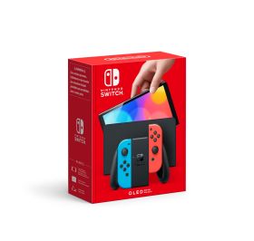 NINTENDO 10007455 - 10007455 0589425 mitSOLE  SWITCH OLED ROSSO/BLU NEON