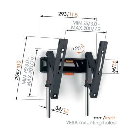 VOGEL'S TVM3213 - Vogel's TVM 3213 – Supporto TV da Parete Inclinabile