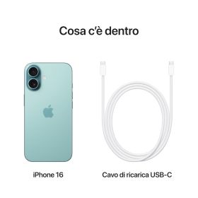 APPLE MYED3QLA - iPhone 16 128GB Aquagrün