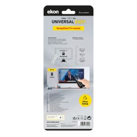 EKON ECREMOTE2 - Universeller 2-in-1 TV Fernbedienung