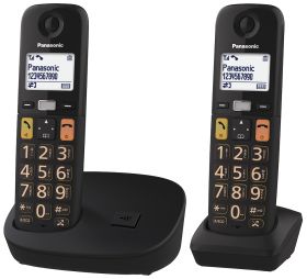 PANASONIC KXTGU112EXB - Telefono cordless Duo con display 1.8”