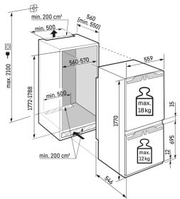 LIEBHERR ICNE5103 - Liebherr Kombi-Kühlschrank NoFrost 178cm