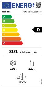 LIEBHERR 091486351 - Kombi Kühlschrank NoFrost