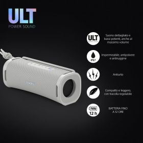 SONY SRSULT10W - Sony Portable Bluetooth Lautsprecher IP67